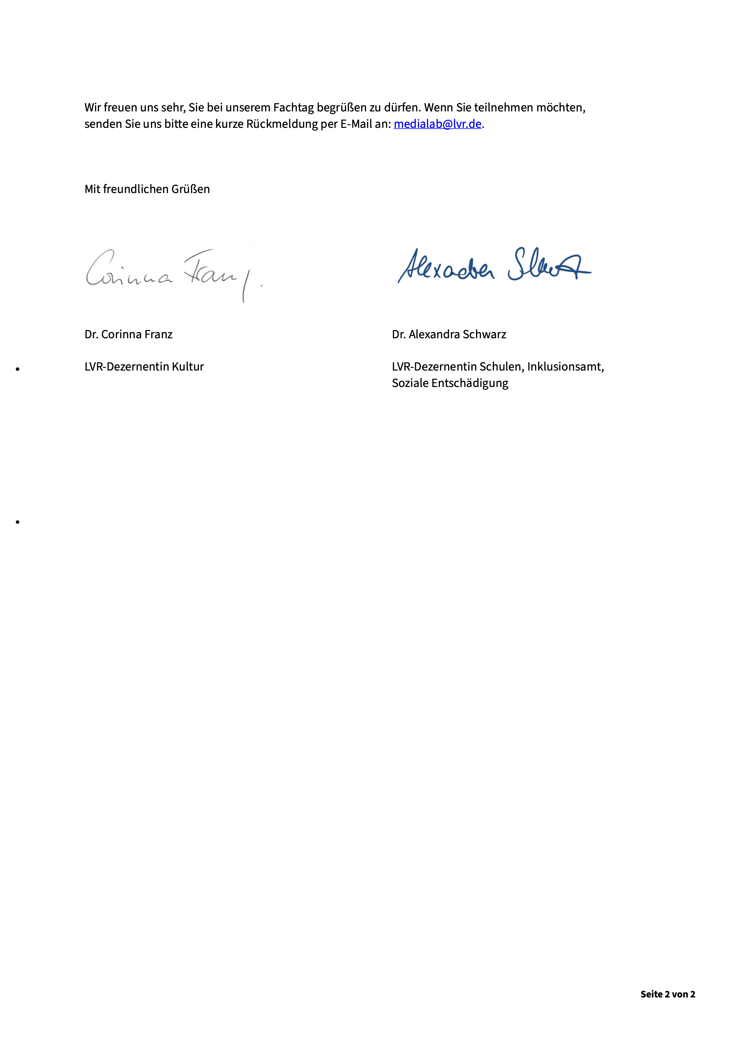 Einladung Fachtagung